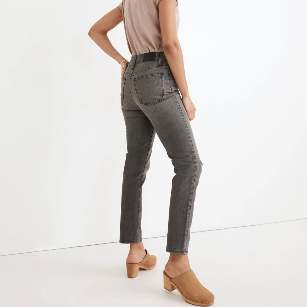 Madewell Women's Perfect Vintage Jean in Connell Wash/Ripped Edition | Size 28